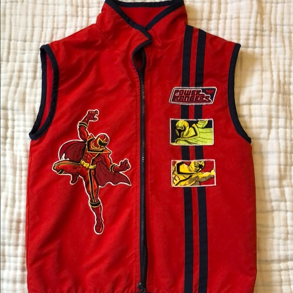Boys Spring/Fall Reversible Power Rangers Vest - Picture 2 of 5